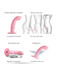 Vibro Tapping dildo wave rose - Strap on Me 2