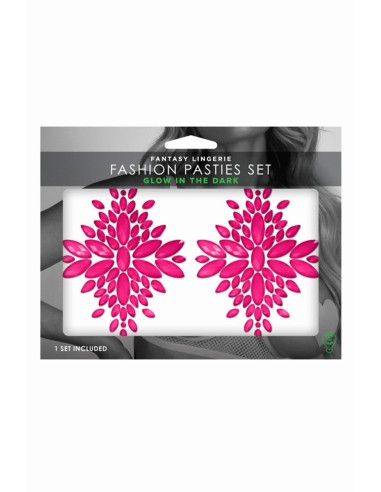 Cache-tétons rose phosphorescent - Glow