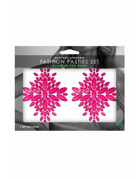 Cache-tétons rose phosphorescent - Glow