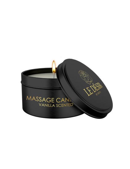 Bougie de massage érotique vanille 100g - Le Désir