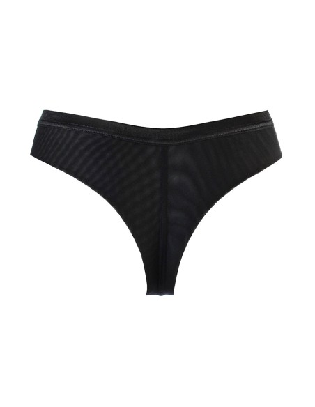 String tulle et dentelle noir V-10718 - Axami