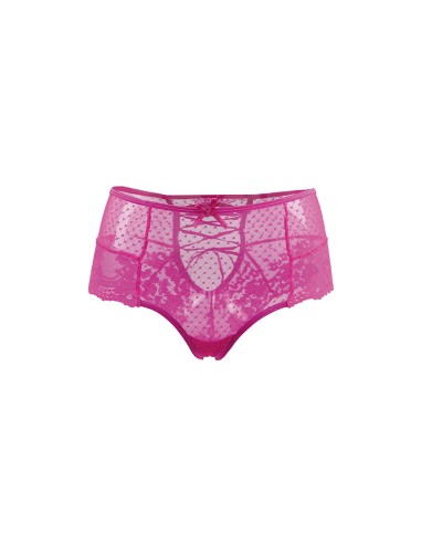 Tanga sexy rose à laçage