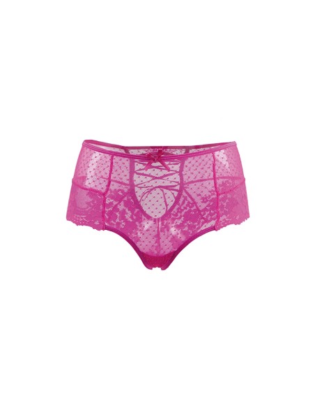 Tanga sexy rose à laçage