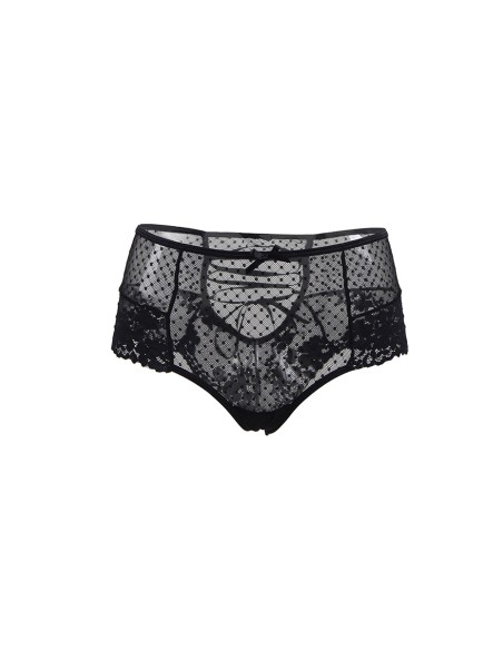 Tanga sexy noir à laçage