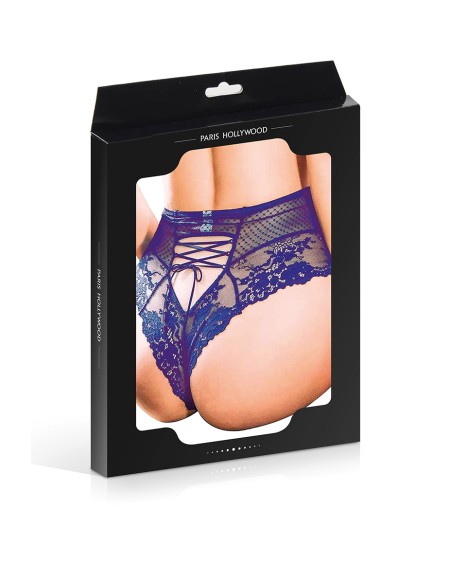 Tanga sexy noir à laçage