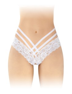 Tanga ouvert Anne - blanc