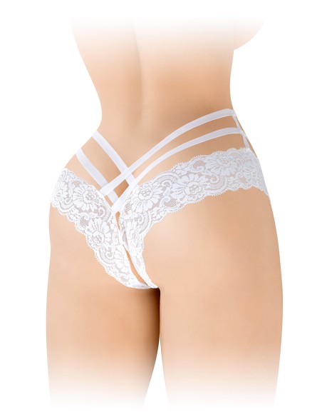 Tanga ouvert Anne - blanc