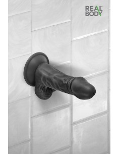 Gode réaliste noir 13 cm - Real Mike 2