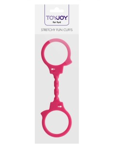 Menottes silicone stretchy - rose 2