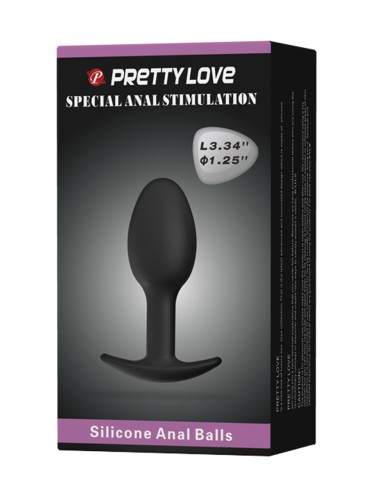 Plug anal 8,4 cm avec bille intégrée
