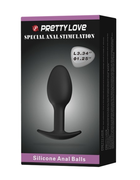 Plug anal 8,4 cm avec bille intégrée