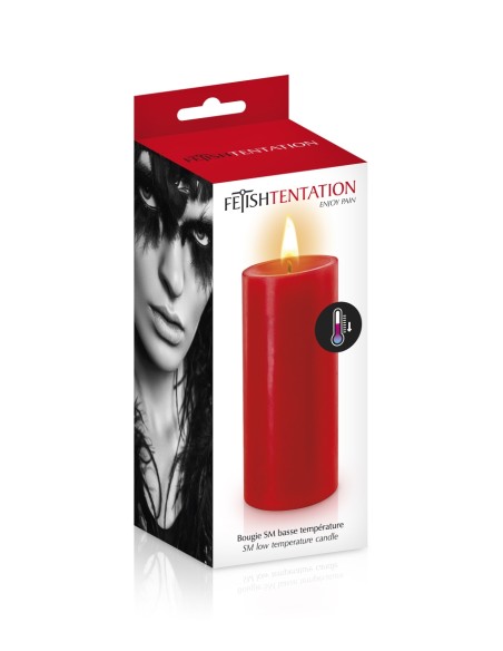 Bougie basse température rouge