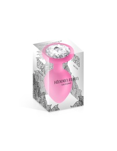 Plug bijou silicone rose M - Hidden Eden 2