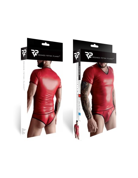 T-shirt wetlook rouge - Regnes