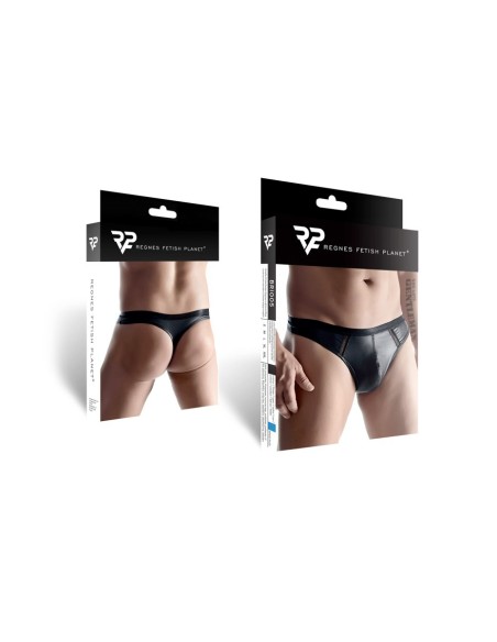 String wetlook noir - Regnes
