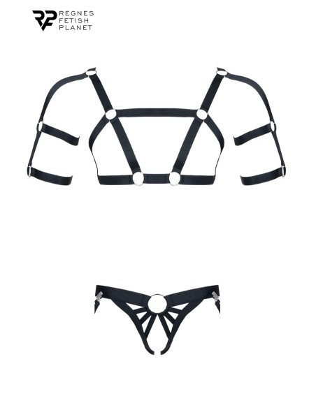 Ensemble harnais et jockstrap ouvert - Regnes