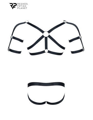 Ensemble harnais et jockstrap ouvert - Regnes