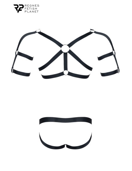 Ensemble harnais et jockstrap ouvert - Regnes
