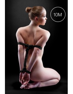 Corde de bondage Japonais 10m noire - Ouch 2