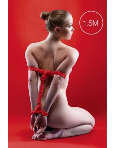 Mini corde de bondage 1,5m rouge - Ouch 2