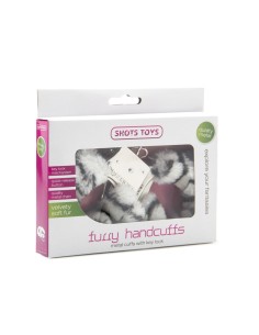 Menottes fourrure Shots - zèbre 2