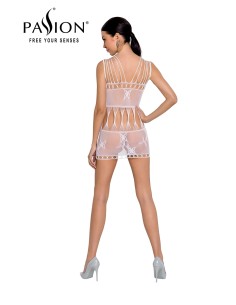 Robe nue résille BS090 - Blanc 2
