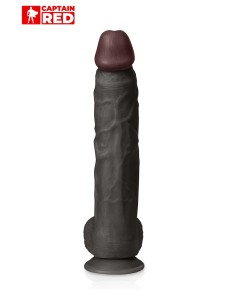Gode XXL Prodigy Black 32 x 6 cm - Captain Red 2