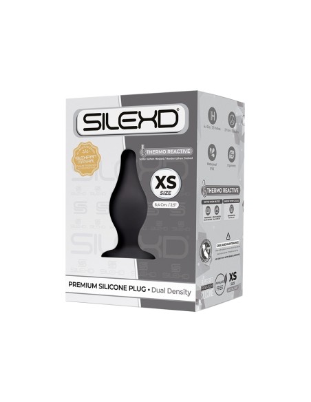 Plug anal The Original Model 2 noir 6,4 cm - SilexD
