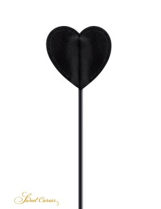 Tapette coeur avec pompon noir - Sweet Caress 2