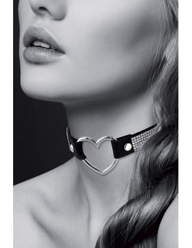 Collier strass et coeur - Bijoux Pour Toi