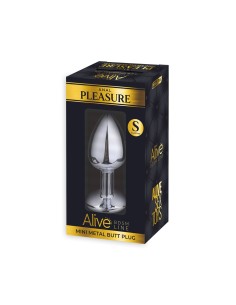 Plug métal bijou noir S - Alive 2