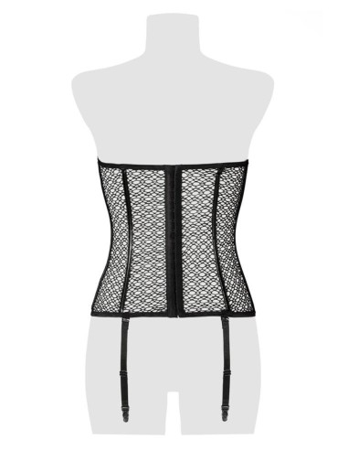 Corset bustier à jarretelles - Grey Velvet