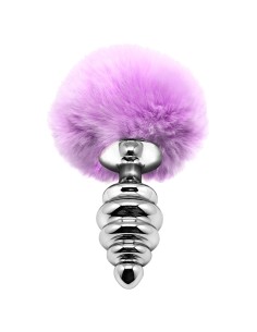 Plug métal Fluffy Twist M mauve - Alive