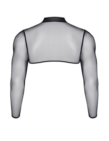 Crop top tulle noir transparent - Regnes
