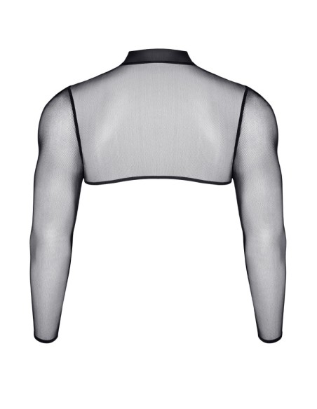 Crop top tulle noir transparent - Regnes
