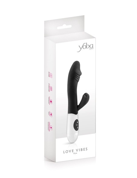 Vibromasseur Rabbit Elya noir - Yoba