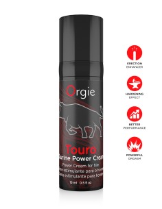 Crème pour améliorer l'érection Touro Power 15ml